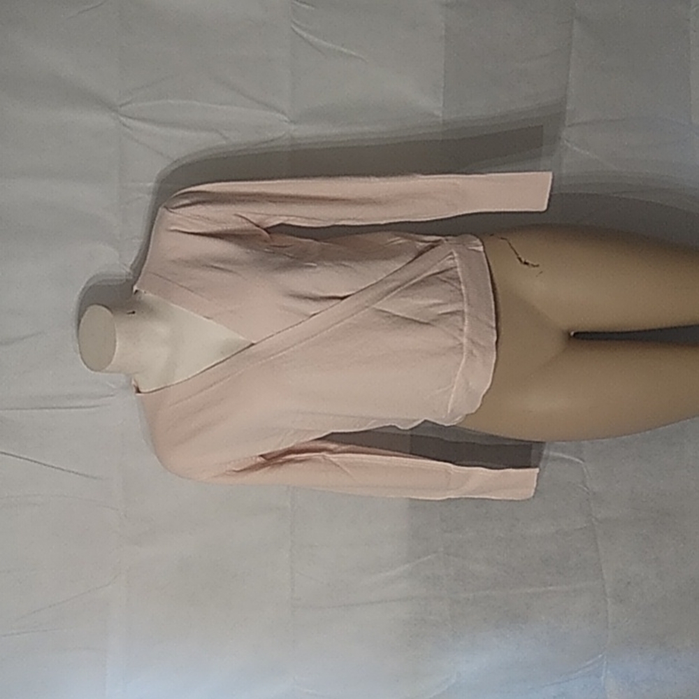 Lara wrapped cardigan blush ivory size medium new